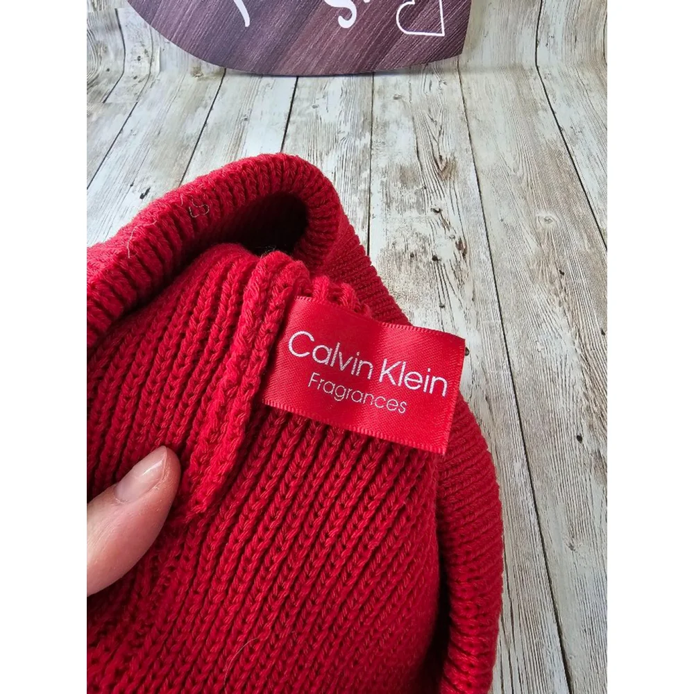 Calvin Klein Red knit Beanie